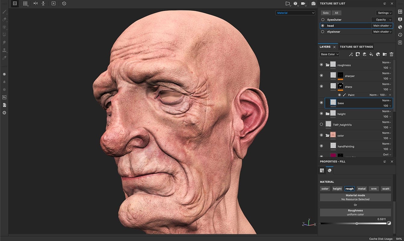Handpainting Skin Textures in Substance Painter Handpainting Skin Textures in Substance Painter by: FlippedNormals, 3D Models by Daz 3D