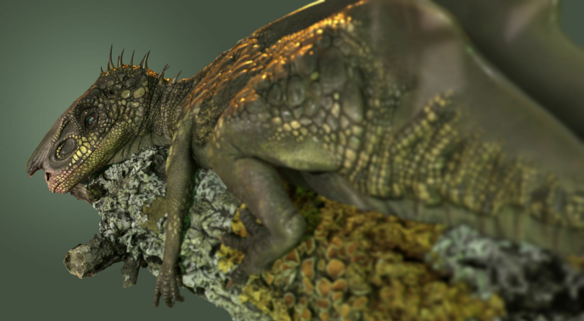 Modeling and Texturing a Dinosaur for Production Complete Edition by: FlippedNormals, 3D Models by Daz 3D