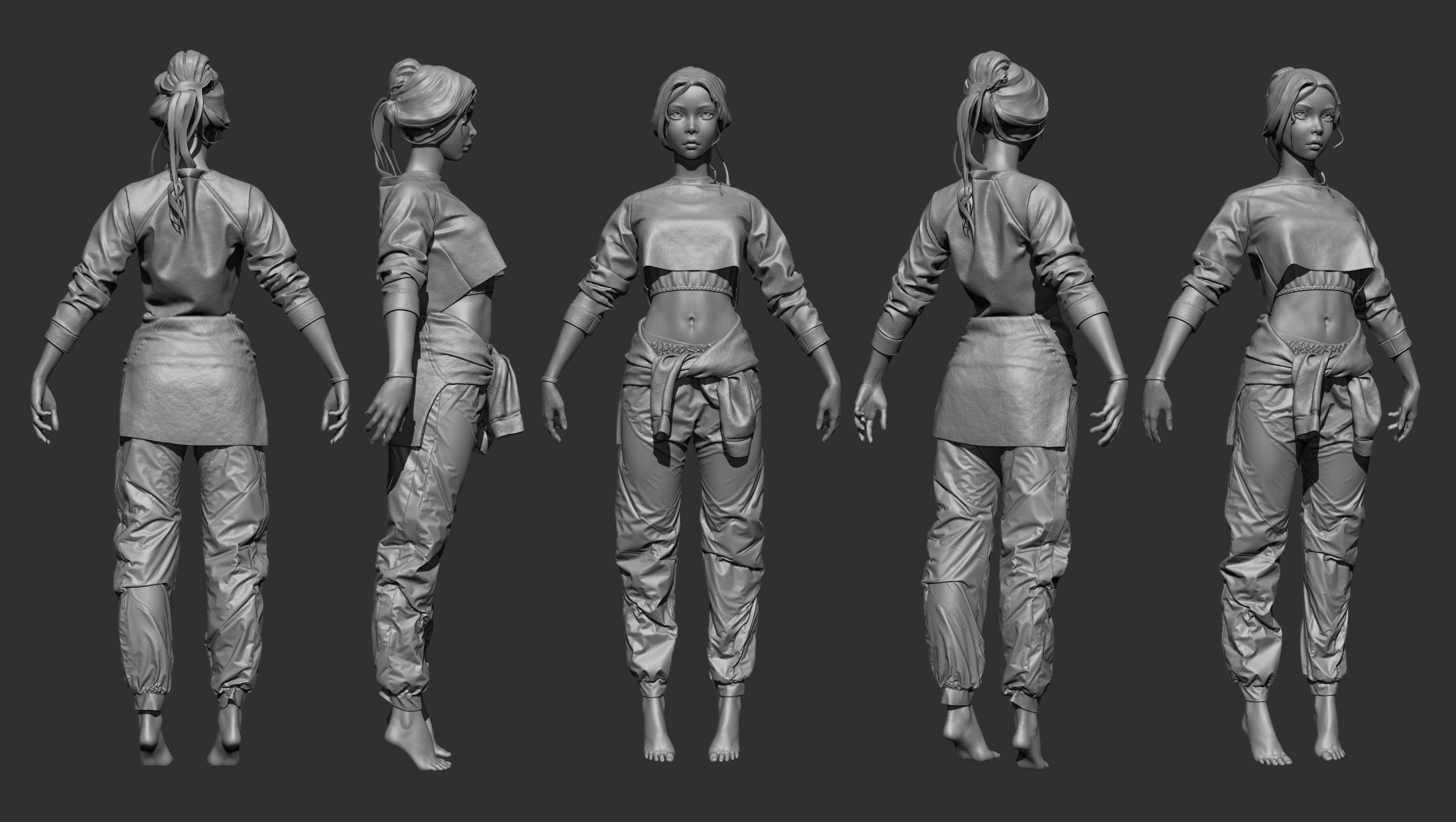 Streetwear Outfit In Marvelous Designer by: FlippedNormals, 3D Models by Daz 3D
