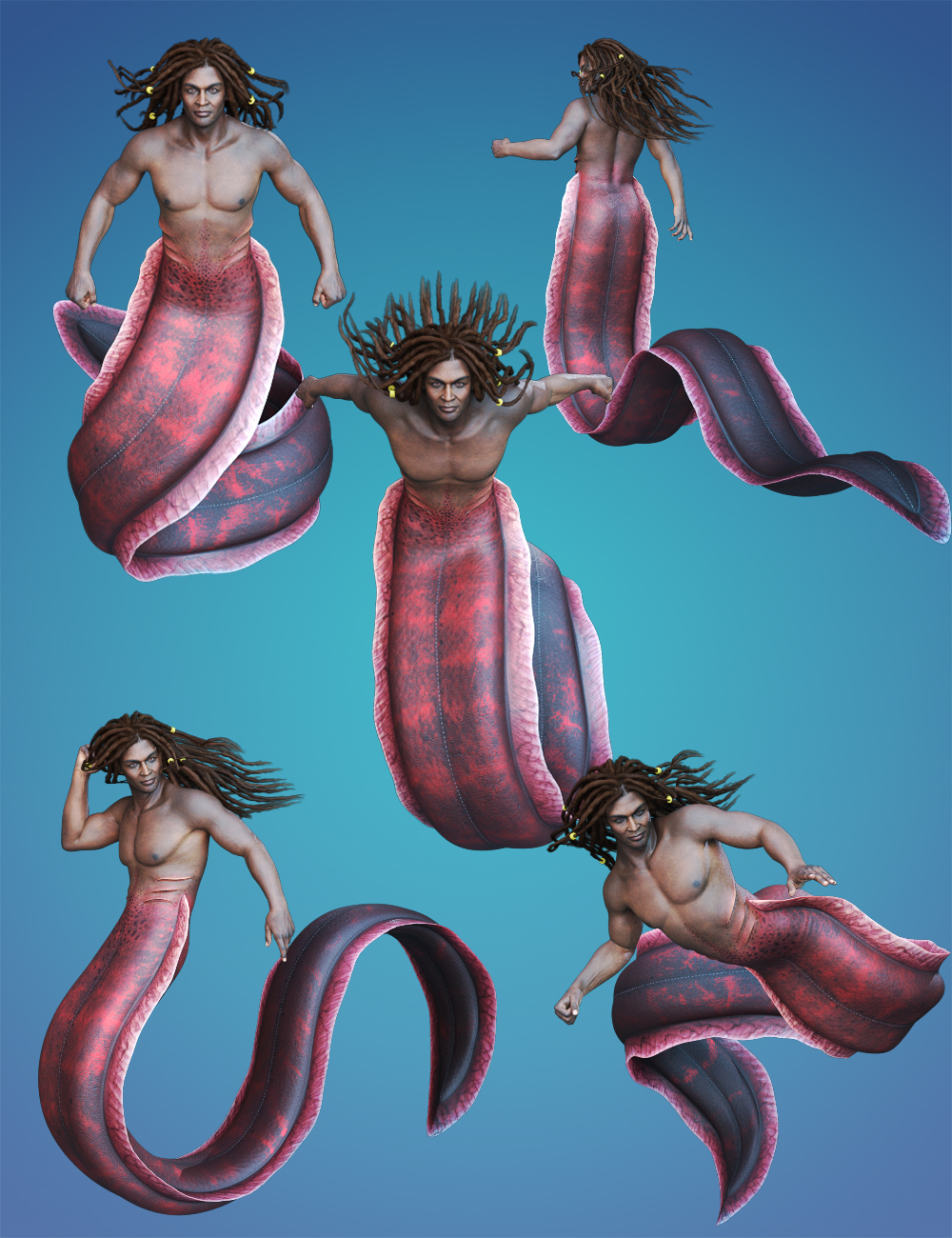 King of the Sea Hierarchical Poses for Zale 8.1 by: Ensary, 3D Models by Daz 3D