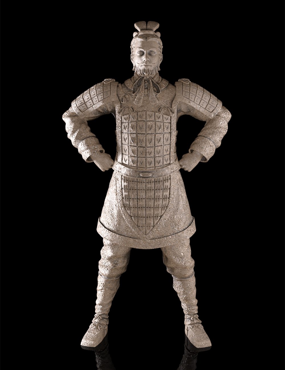 The Action General Terracotta Warrior for Genesis 8.1 Male and Michael 8.1 by: Jerry Jang, 3D Models by Daz 3D