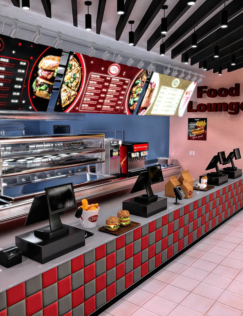 FG Fast Food Chain by: Fugazi1968Ironman, 3D Models by Daz 3D
