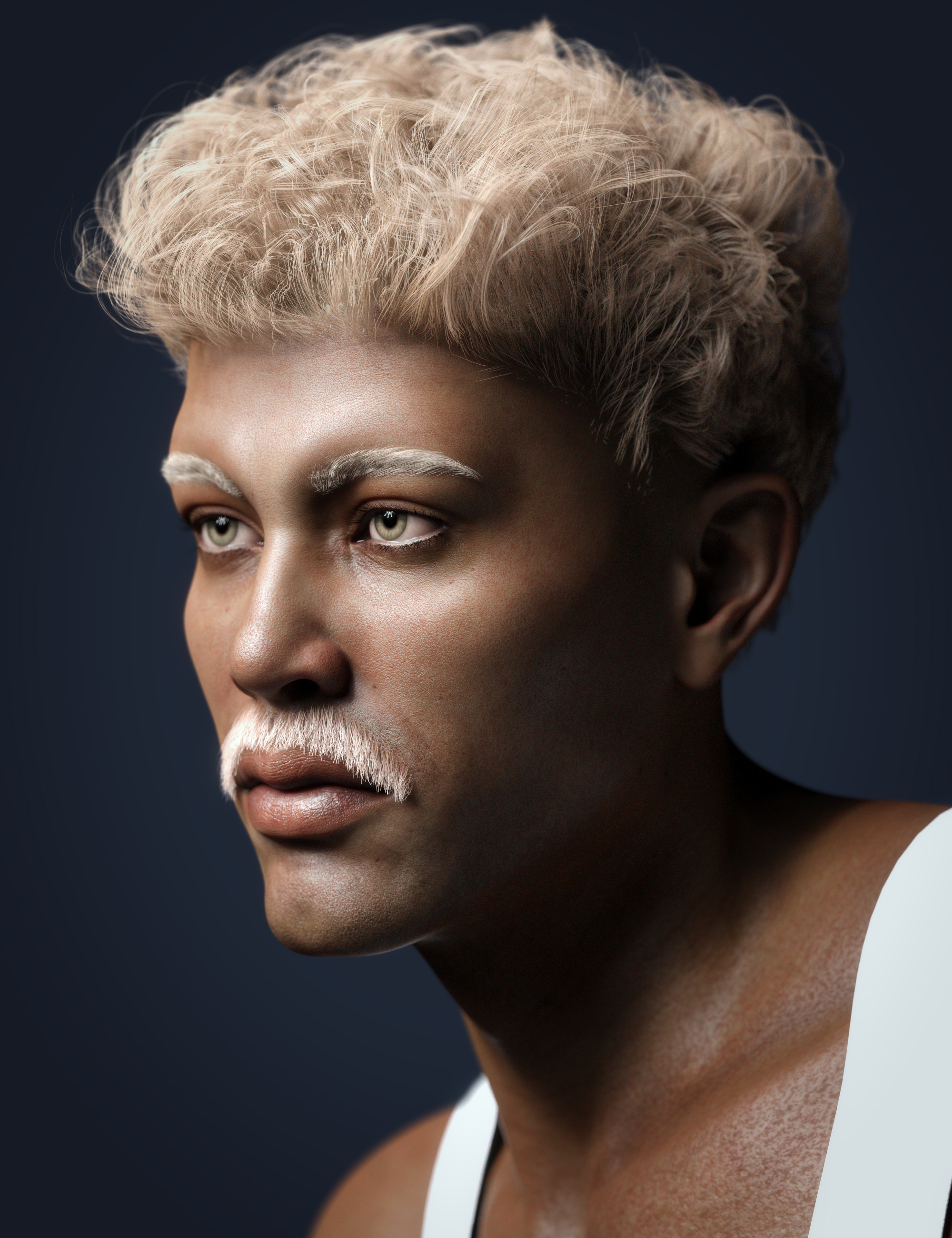 Genesis 8.1 Mustache by: -Yannek-, 3D Models by Daz 3D