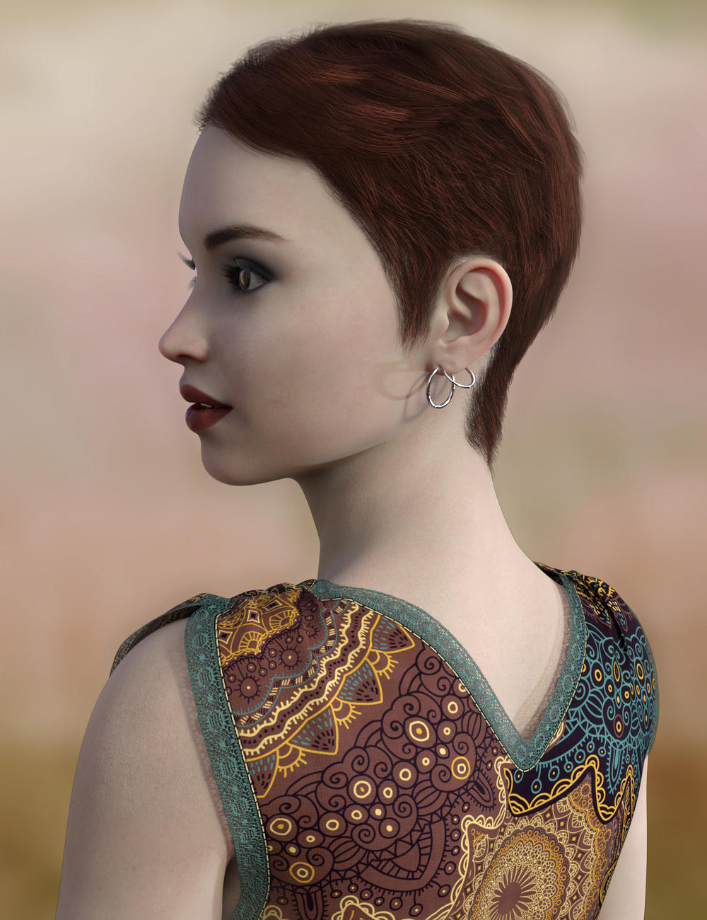 dForce Caden Hair for Genesis 8 Females and Males by: Aidano, 3D Models by Daz 3D