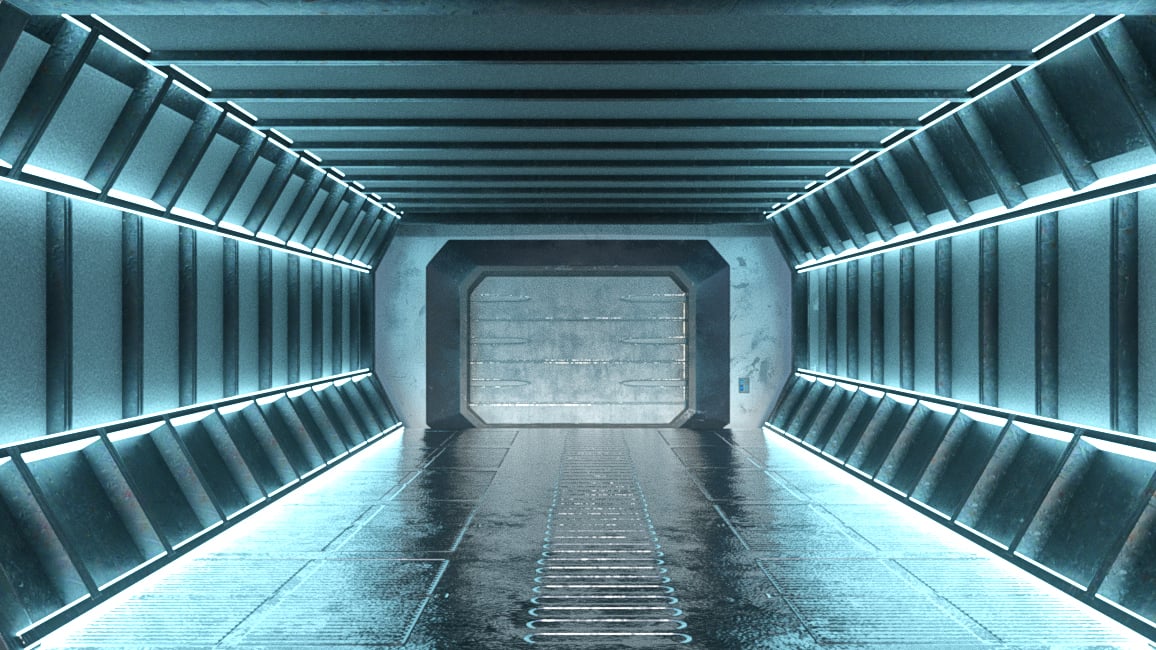 XBIT Future Space Transmission Warehouse Daz 3D