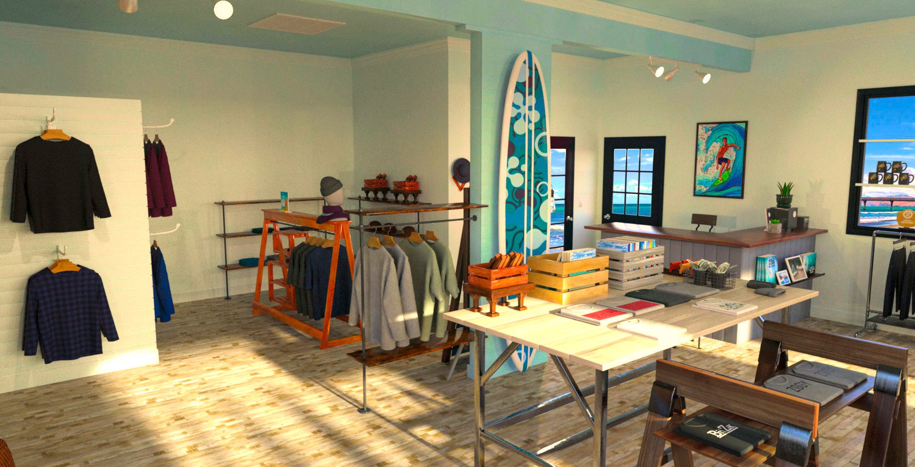 FG Surf Shop by: PAN StudiosFugazi1968Ironman, 3D Models by Daz 3D