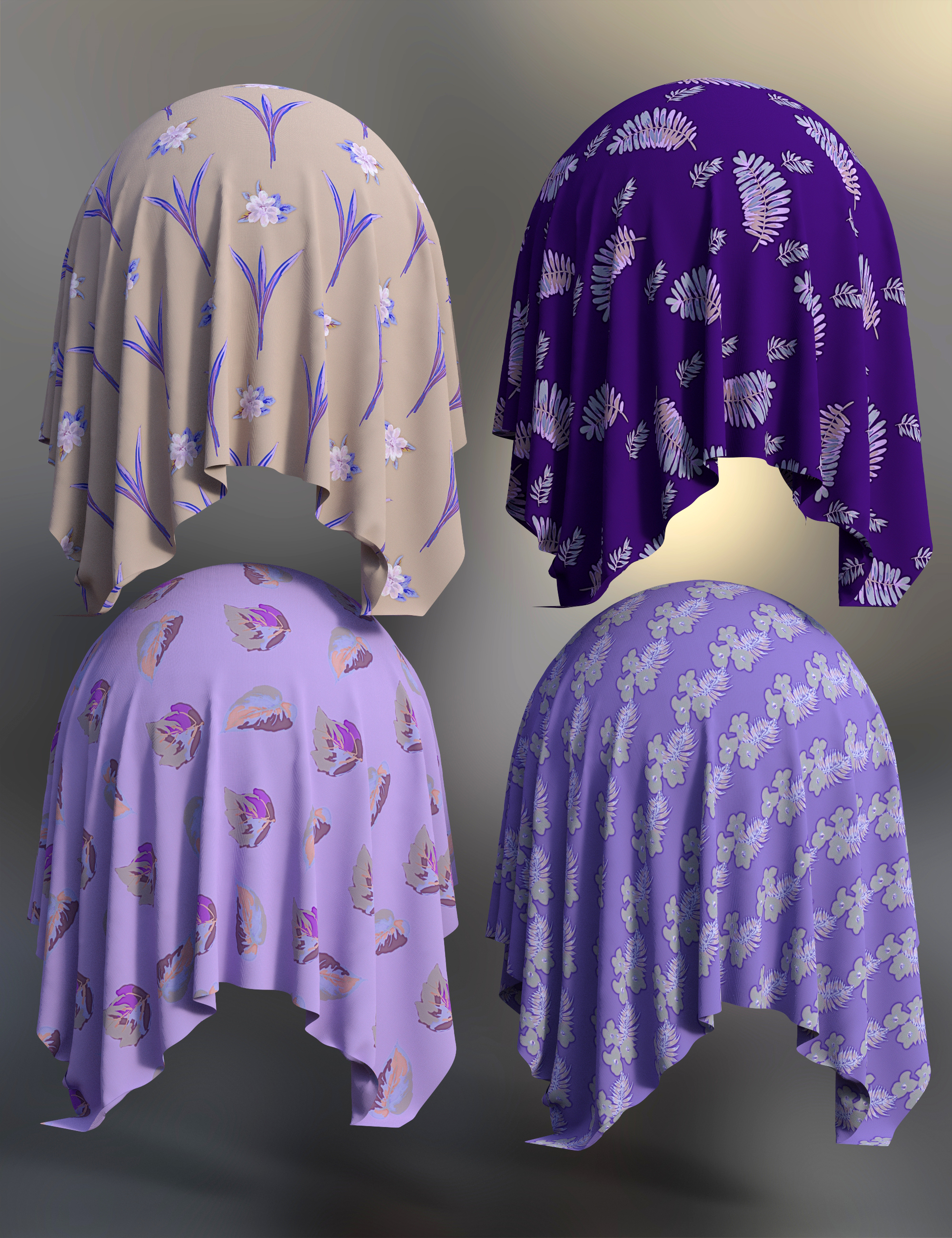 Simply Purple Fabric Iray Shaders Daz 3D