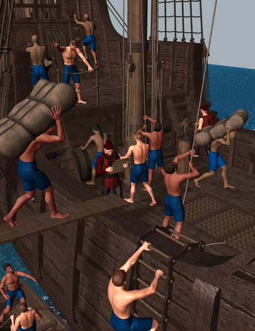 Buenaventura Crew Action Buenaventura Crew Action by: Don Albert, 3D Models by Daz 3D