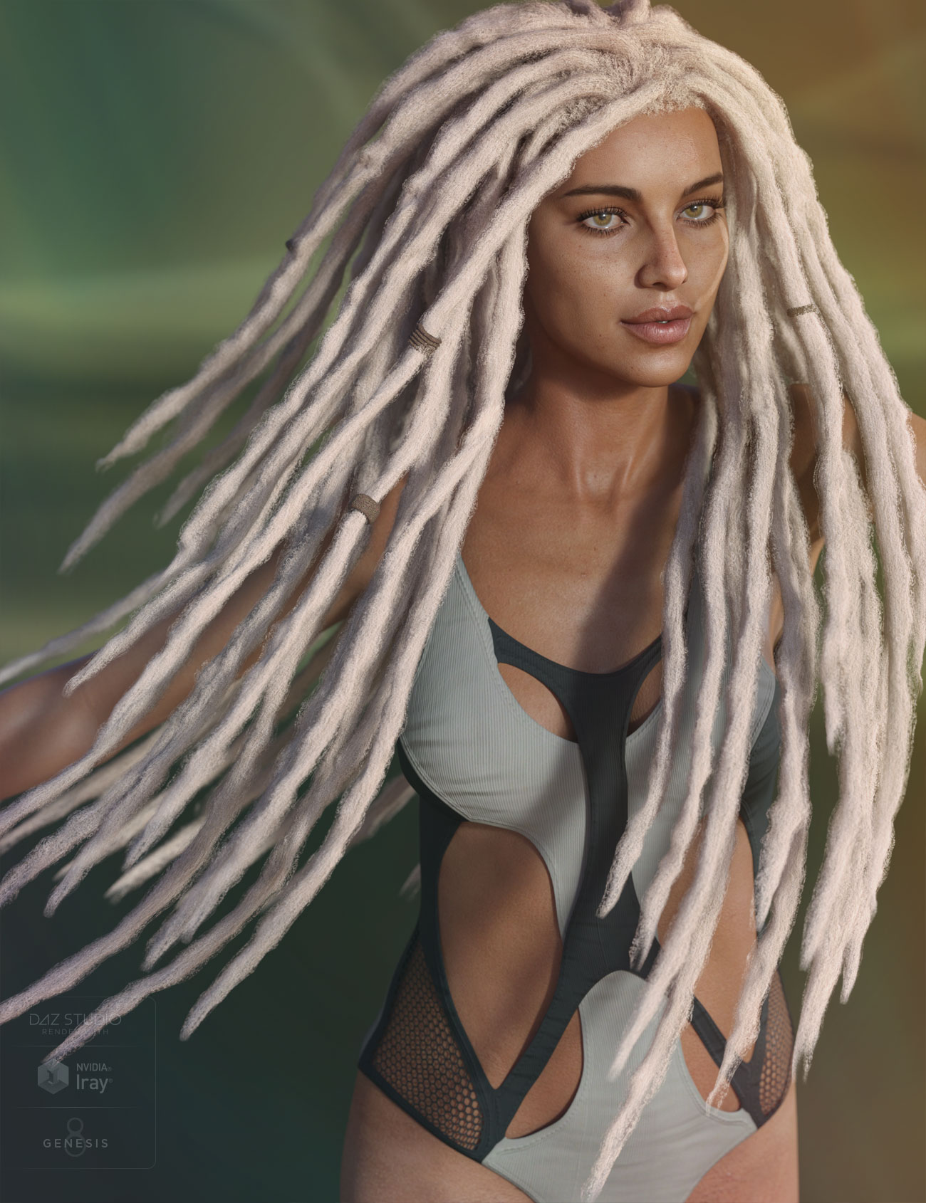 Mehrloc Hair for Genesis 8 and 8.1 by: AprilYSH, 3D Models by Daz 3D
