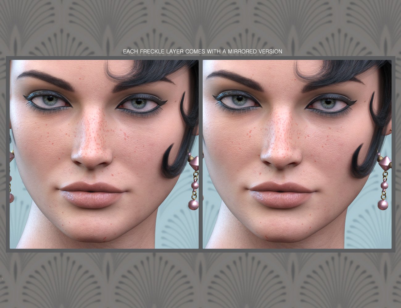 Sun-kissed Facial Freckles for Genesis 3, 8 and 8.1 Females Sun-kissed Facial Freckles for Genesis 3, 8 and 8.1 Females by: ForbiddenWhispers, 3D Models by Daz 3D