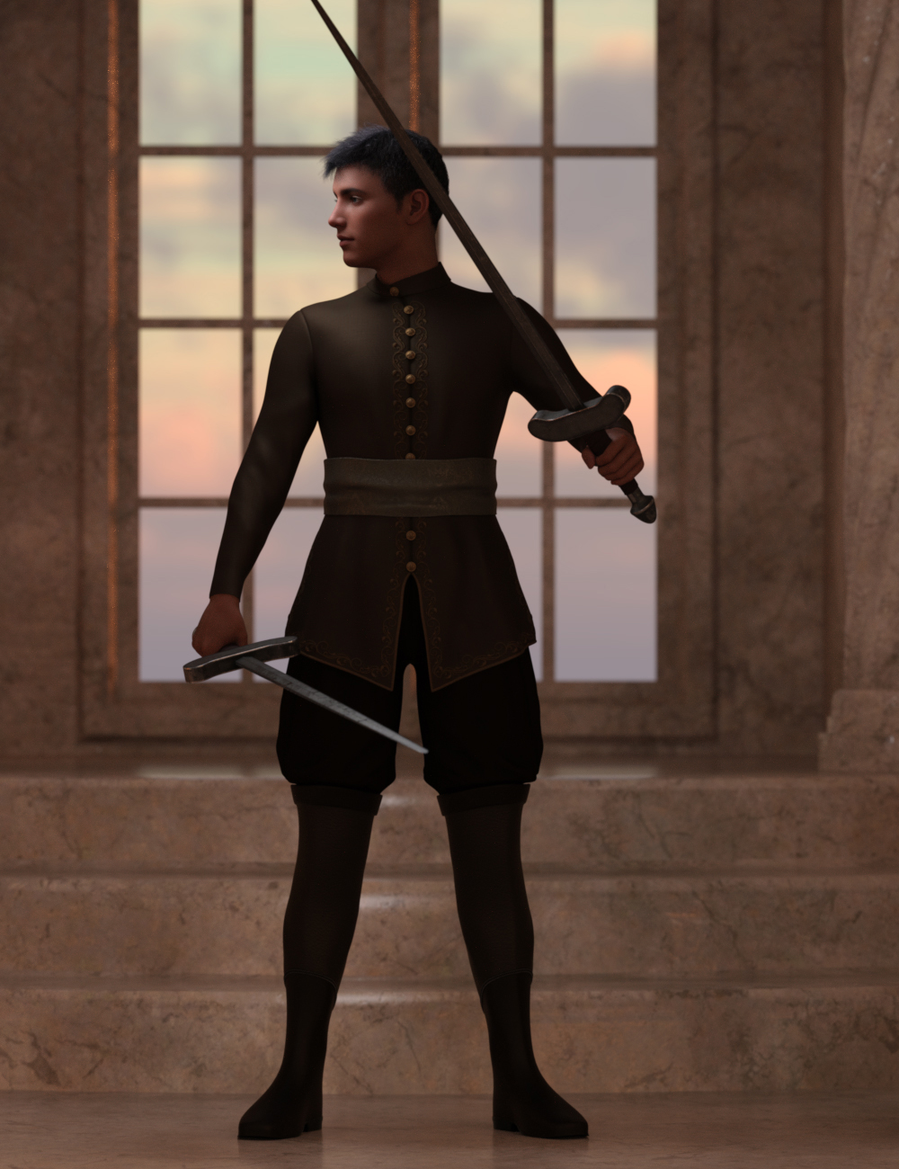 Charming Poses for Genesis 8.1 Male by: Ensary, 3D Models by Daz 3D