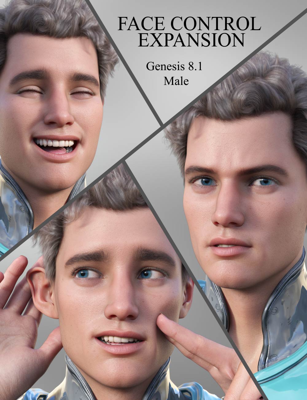 Face Control Expansion for Genesis 8.1 Male by: JWolf, 3D Models by Daz 3D