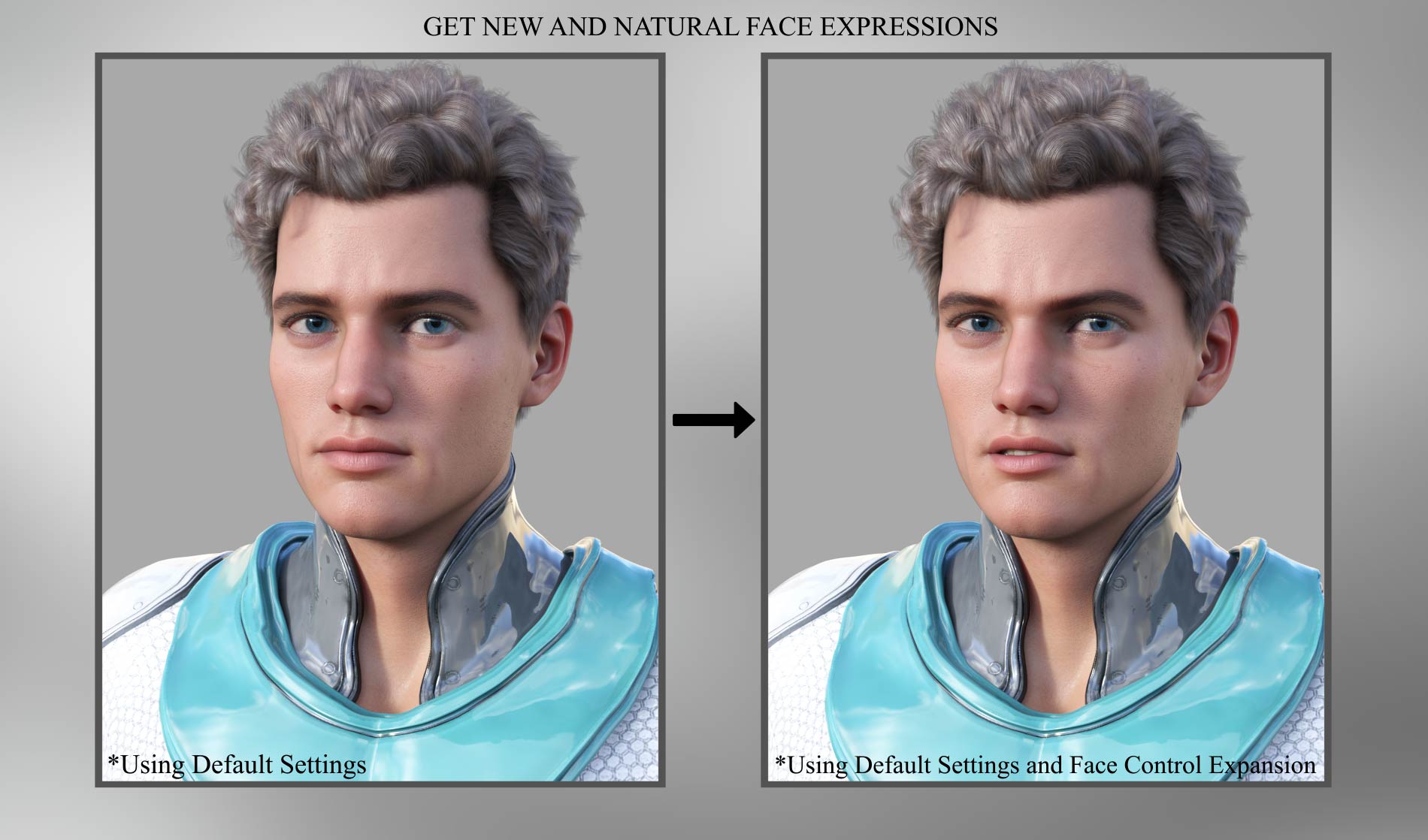 Face Control Expansion For Genesis 8.1 Male | Daz 3D