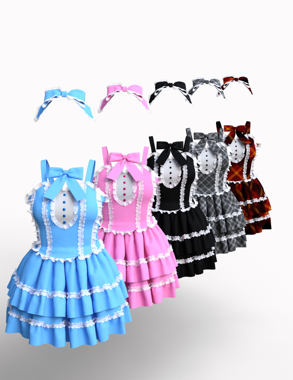 dForce BL Dress for Genesis 8 Females by: kobamax, 3D Models by Daz 3D