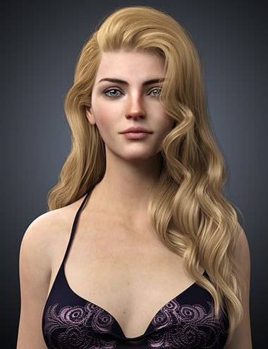 Ethel Hair for Genesis 8 and 8.1 Female by: WindField, 3D Models by Daz 3D