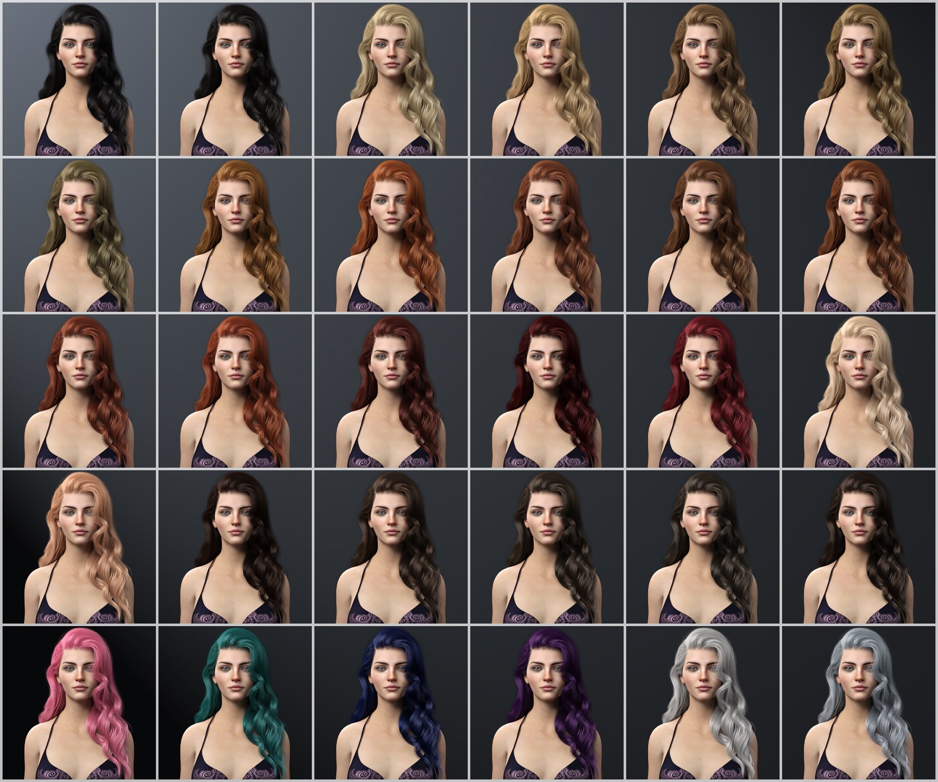 Ethel Hair for Genesis 8 and 8.1 Female Ethel Hair for Genesis 8 and 8.1 Female by: WindField, 3D Models by Daz 3D