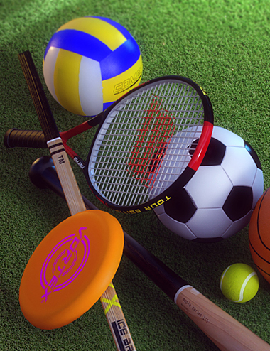 Father's Day Sports Props for Genesis 8.1 Males and Females by: ThreeDigital, 3D Models by Daz 3D