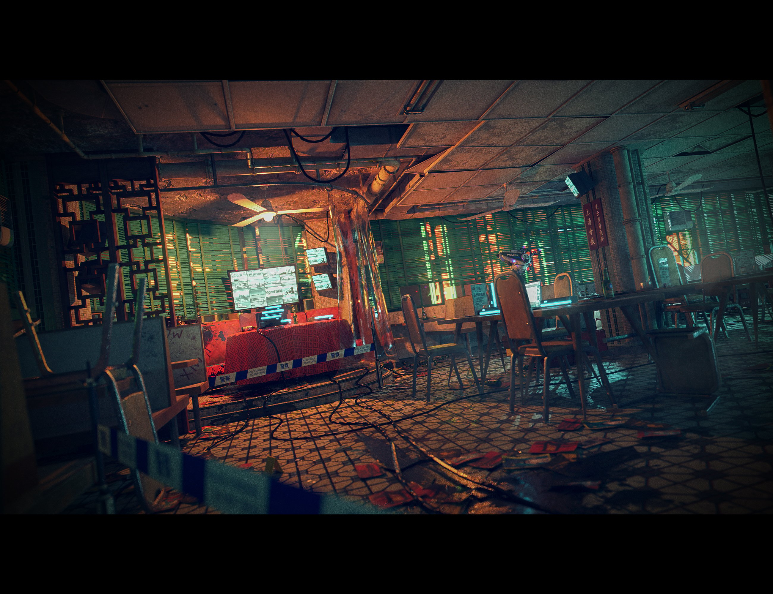 Restaurant Crime Scene by: PolishDekogon Studios, 3D Models by Daz 3D