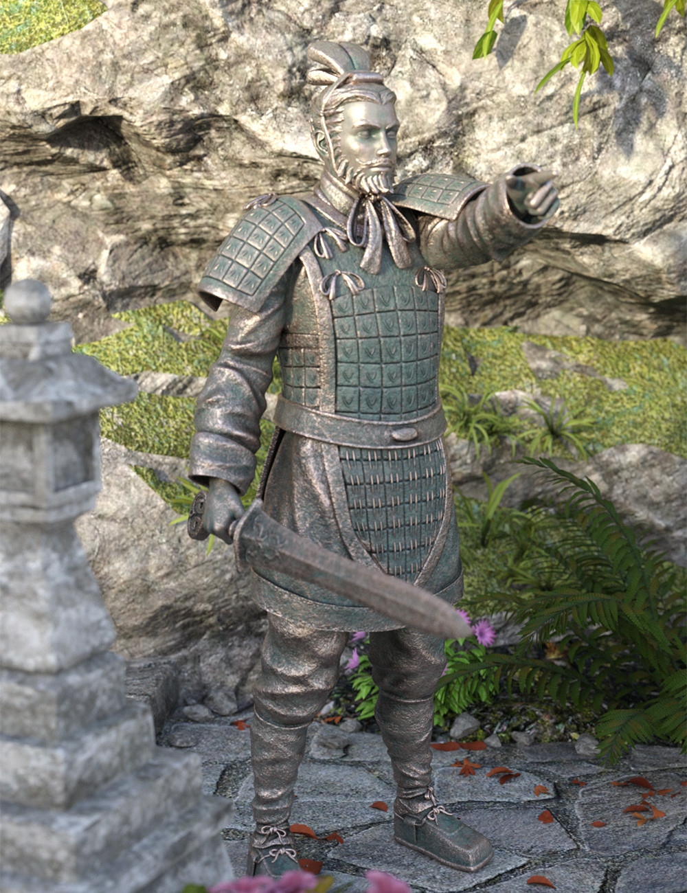 Texture and Weapon Pack for the Action General Terracotta Warrior Texture and Weapon Pack for the Action General Terracotta Warrior by: Jerry Jang, 3D Models by Daz 3D
