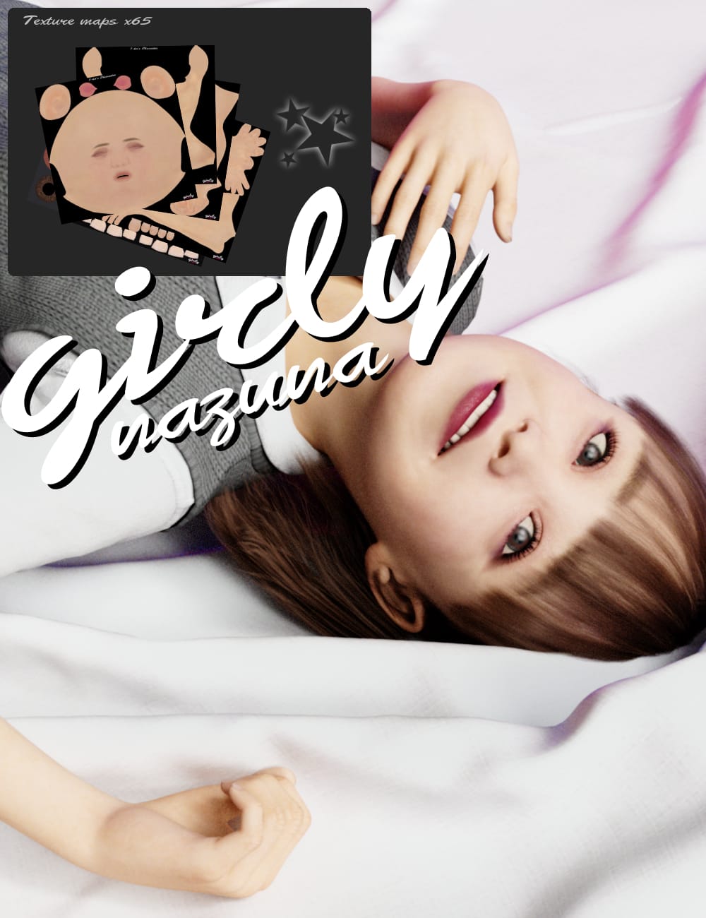 Girly Nazuna for Genesis 8 Female by: 7-ko, 3D Models by Daz 3D