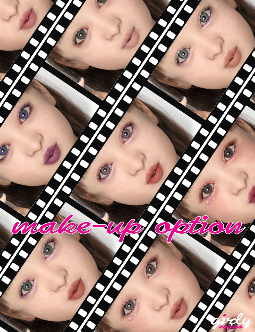 Girly Nazuna for Genesis 8 Female by: 7-ko, 3D Models by Daz 3D