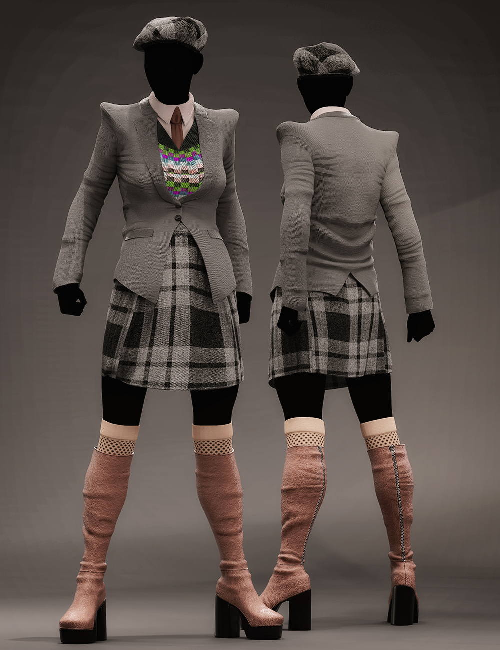 dForce Fashion Cadet Outfit Textures by: Demian, 3D Models by Daz 3D