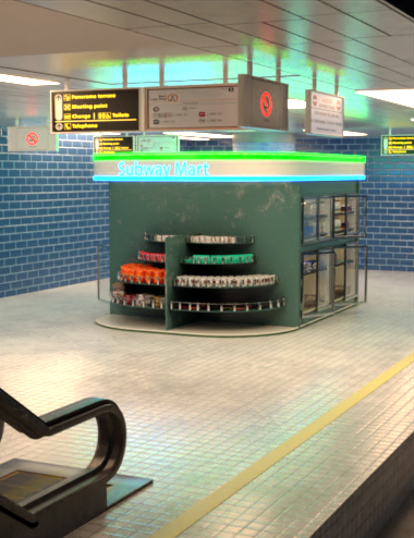 Subway Mart by: Tesla3dCorp, 3D Models by Daz 3D