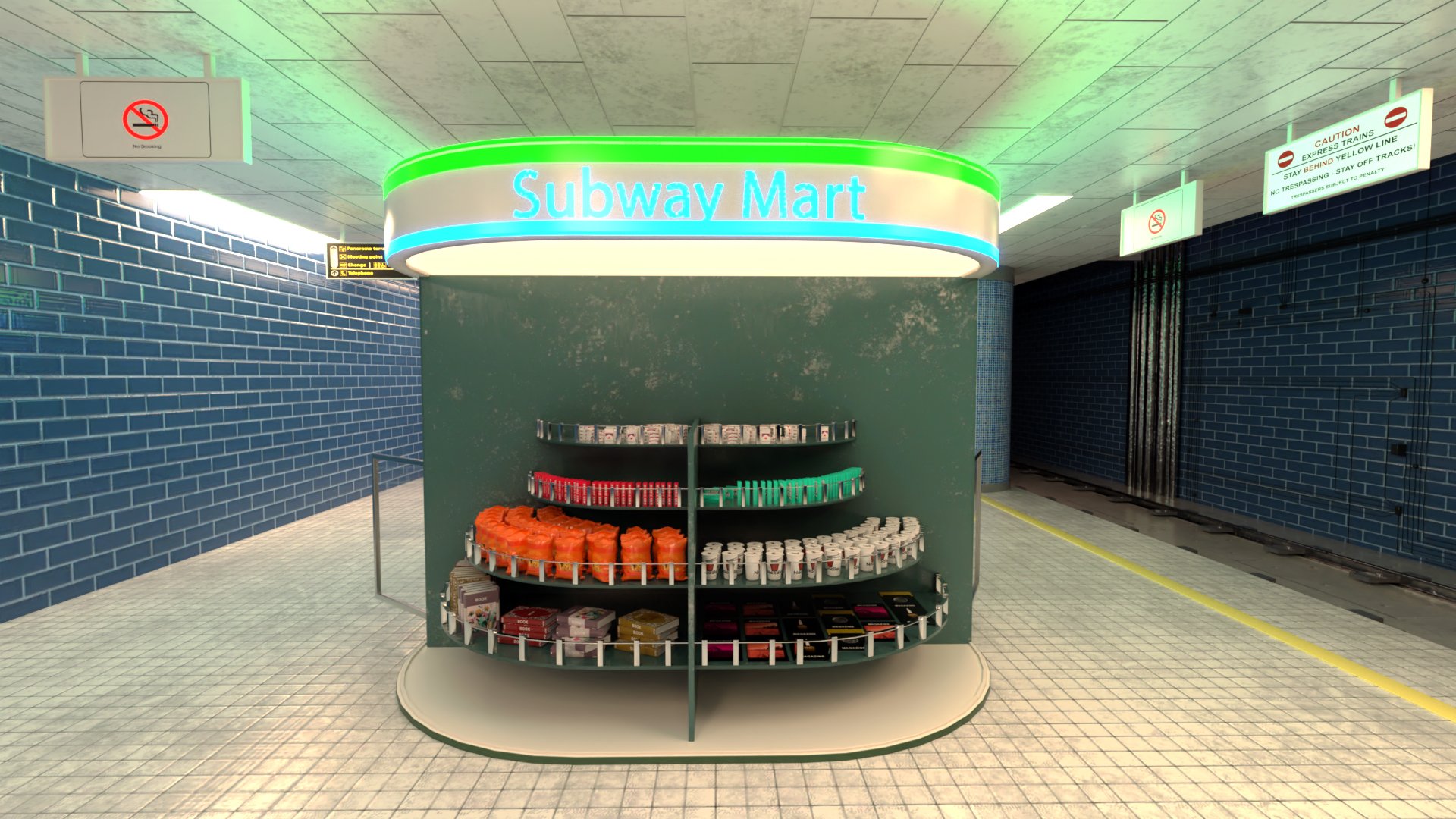 Subway Mart Subway Mart by: Tesla3dCorp, 3D Models by Daz 3D