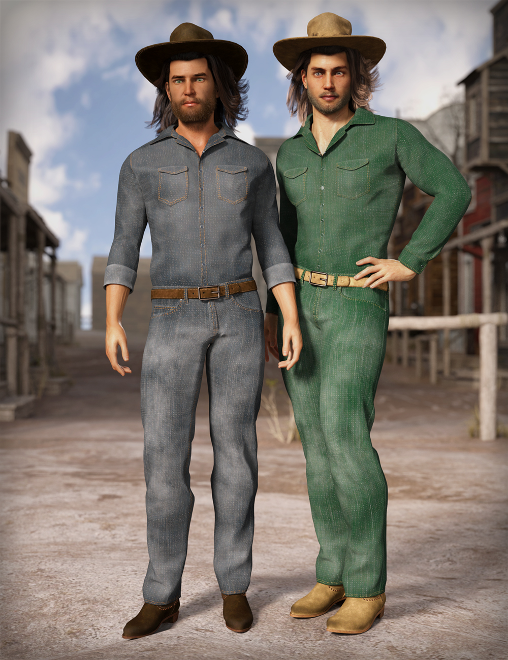 MD dForce Classic Jeans Male Outfit Textures by: MikeD, 3D Models by Daz 3D