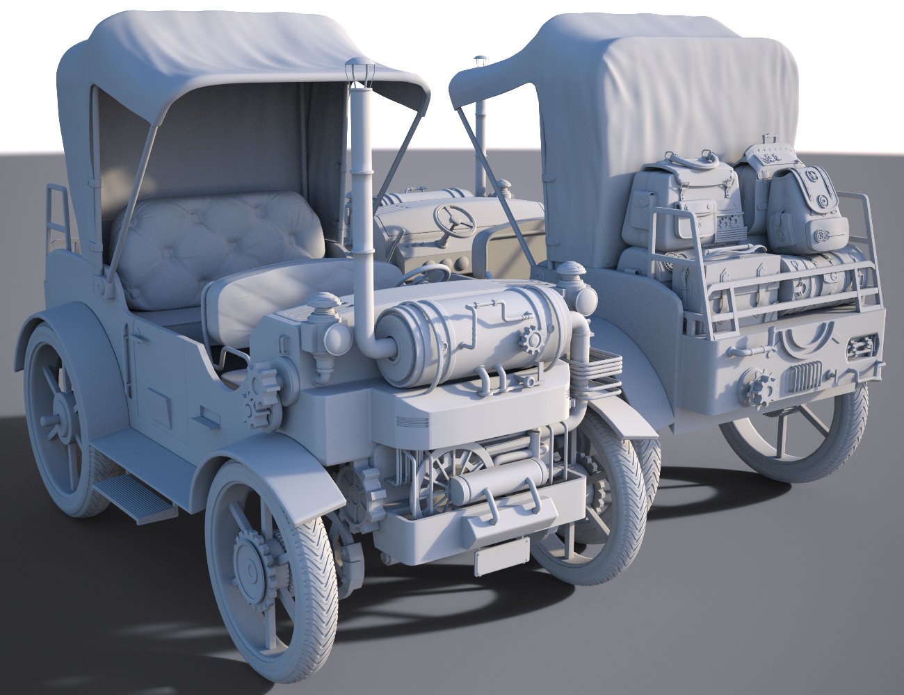Steampunk Carriage by: Charlie, 3D Models by Daz 3D