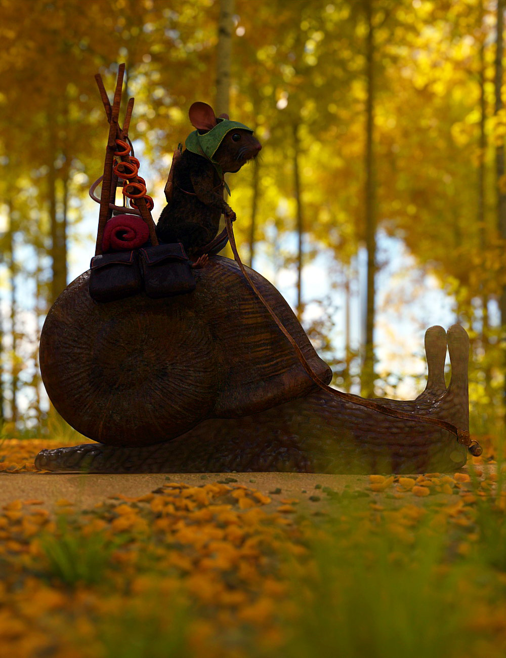 Riding Snail by: JoeQuick, 3D Models by Daz 3D