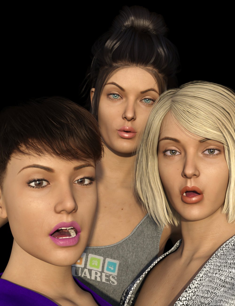 Emphasized Visemes for Genesis 8.1 Female by: dobit, 3D Models by Daz 3D