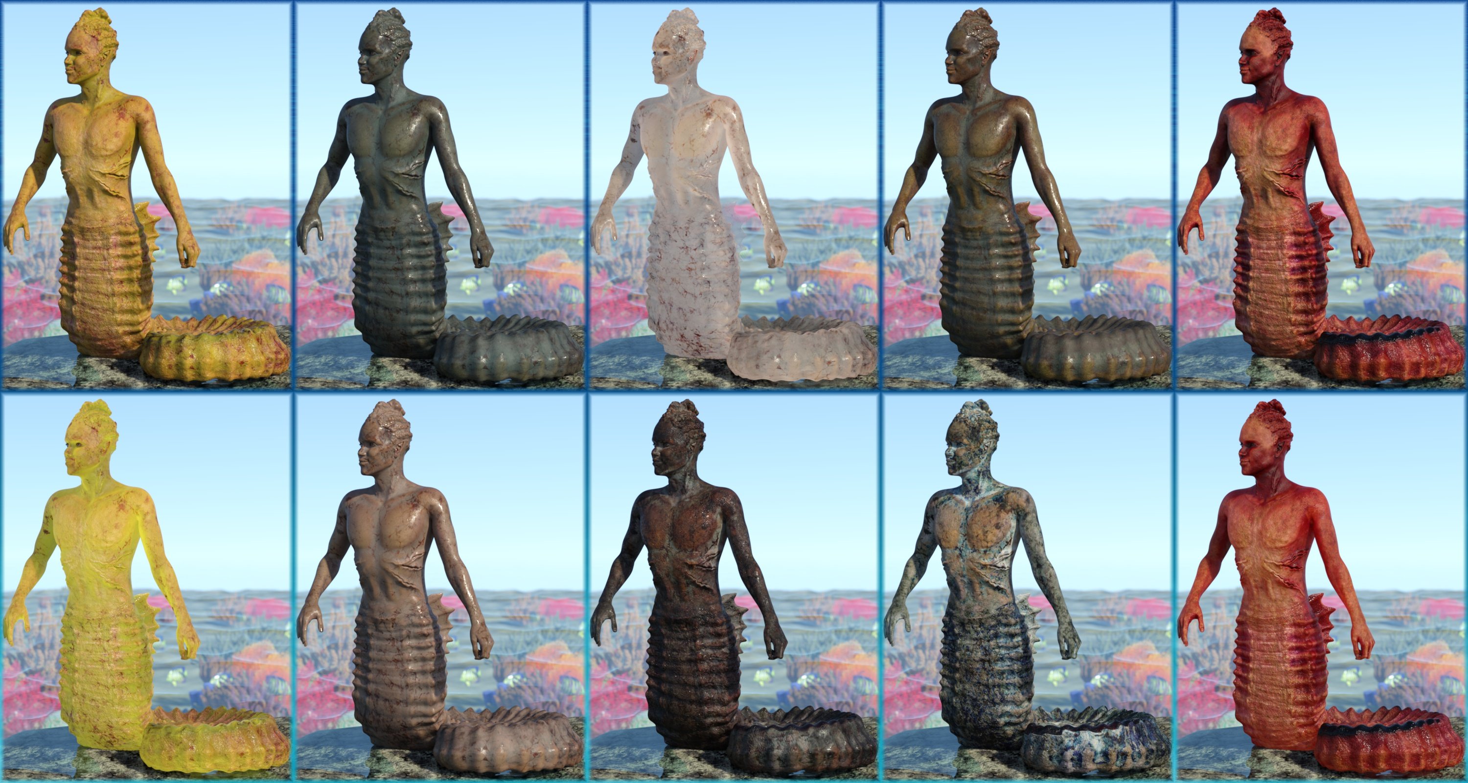 SeaHorse Corynn for Genesis 8.1 Male and for Seahorse Tails SeaHorse Corynn for Genesis 8.1 Male and for Seahorse Tails by: 3D-GHDesignSadeAe Ti, 3D Models by Daz 3D
