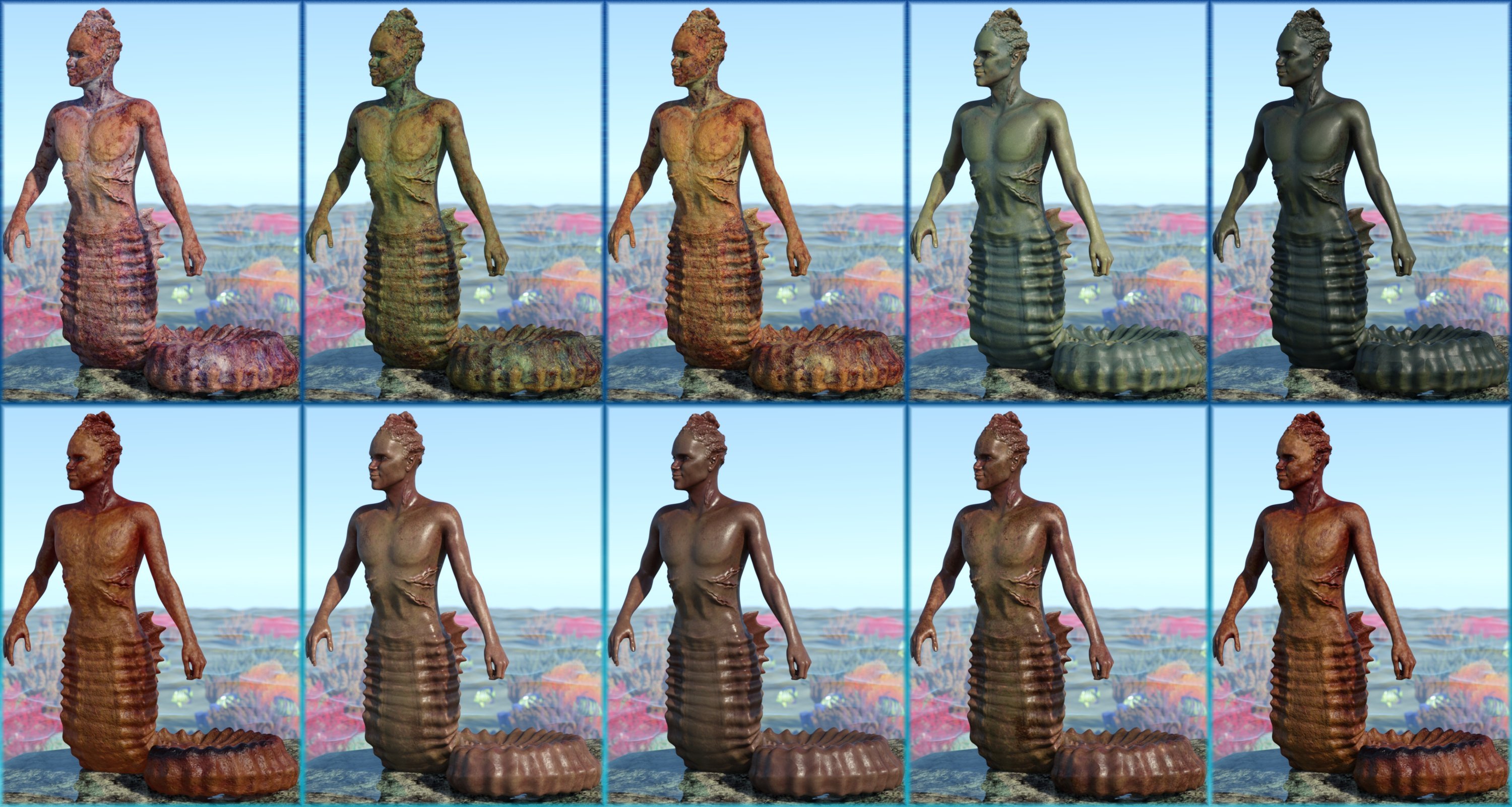 SeaHorse Corynn for Genesis 8.1 Male and for Seahorse Tails SeaHorse Corynn for Genesis 8.1 Male and for Seahorse Tails by: 3D-GHDesignSadeAe Ti, 3D Models by Daz 3D