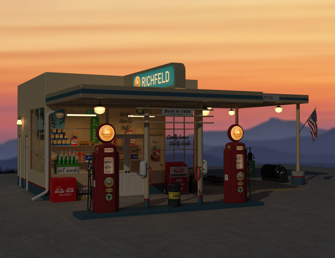 old-gas-station-daz-3d