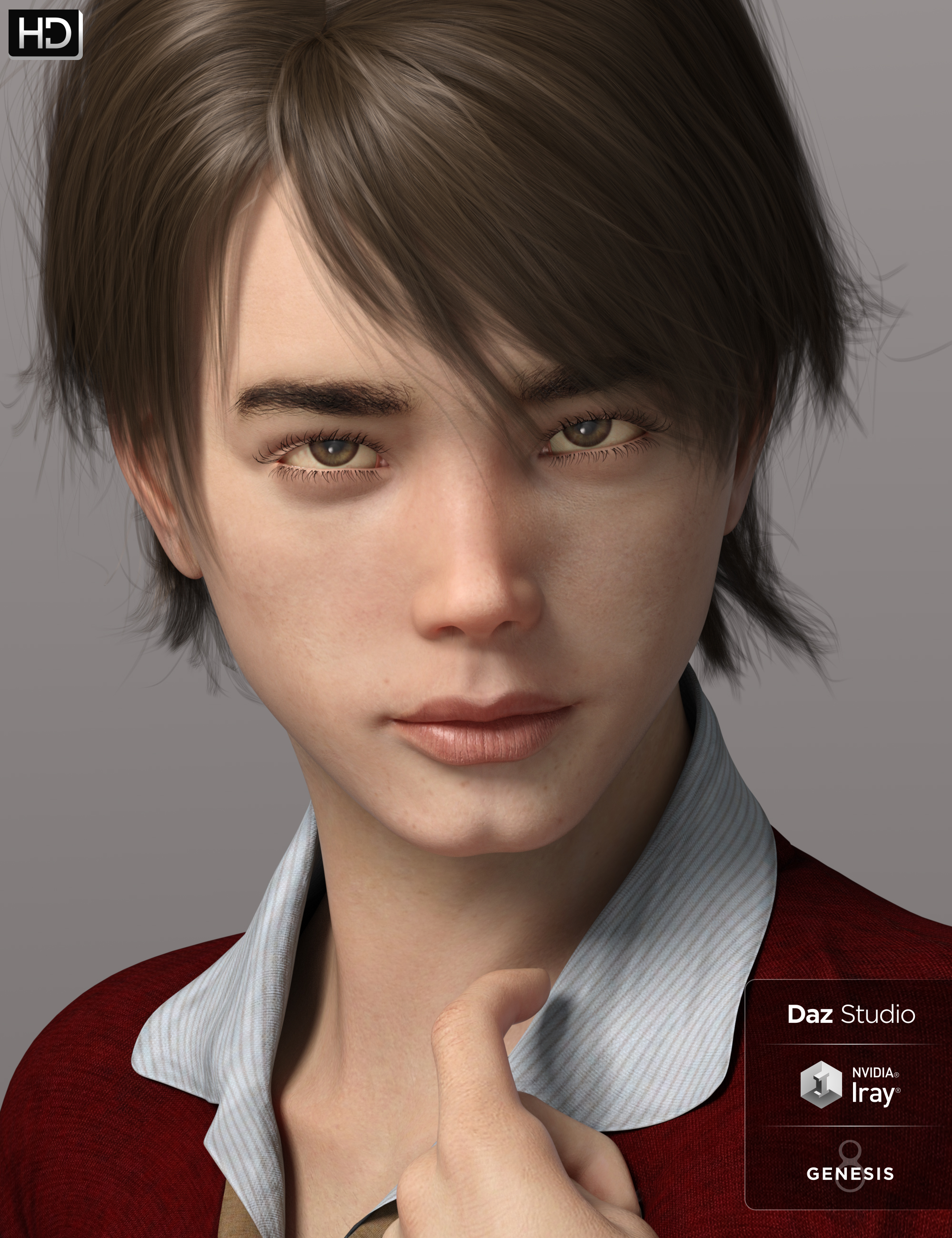 Phx Tucker HD and Accessories for Genesis 8 Males by: Phoenix1966, 3D Models by Daz 3D