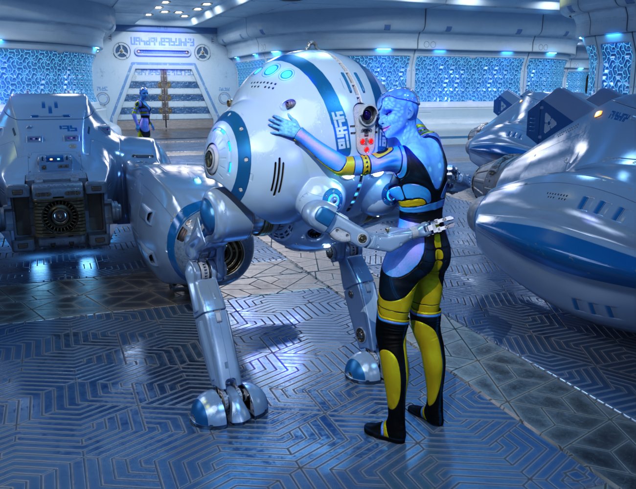 Robot Glan Robot Glan by: petipet, 3D Models by Daz 3D