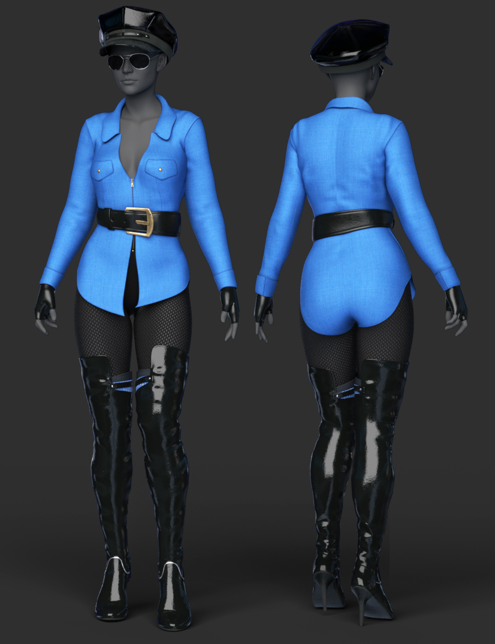 dForce Smokey Diamond Outfit Textures
