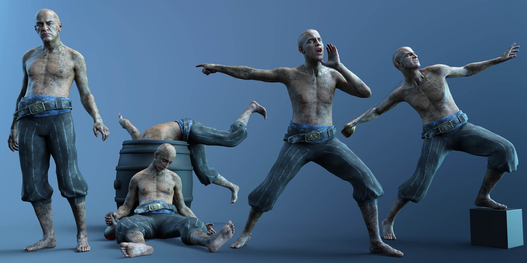 CDI Pirate Poses for Wolfgang 8.1 CDI Pirate Poses for Wolfgang 8.1 by: Capsces Digital Ink, 3D Models by Daz 3D