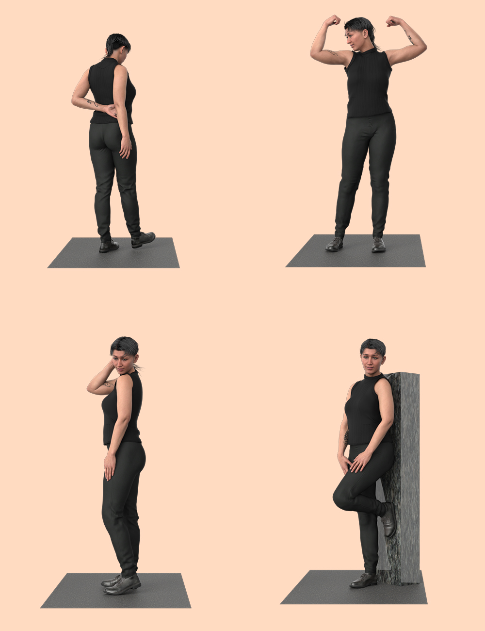 Catty Signature Poses for Catty 8.1 by: Ensary, 3D Models by Daz 3D