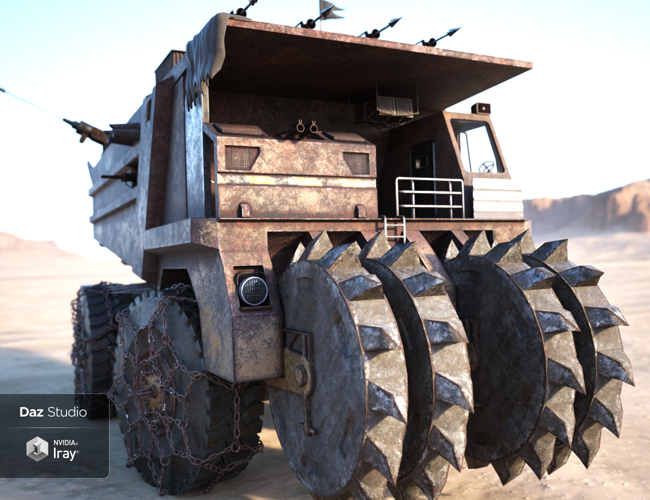 Wasteland Mining Truck Wasteland Mining Truck by: Charlie, 3D Models by Daz 3D