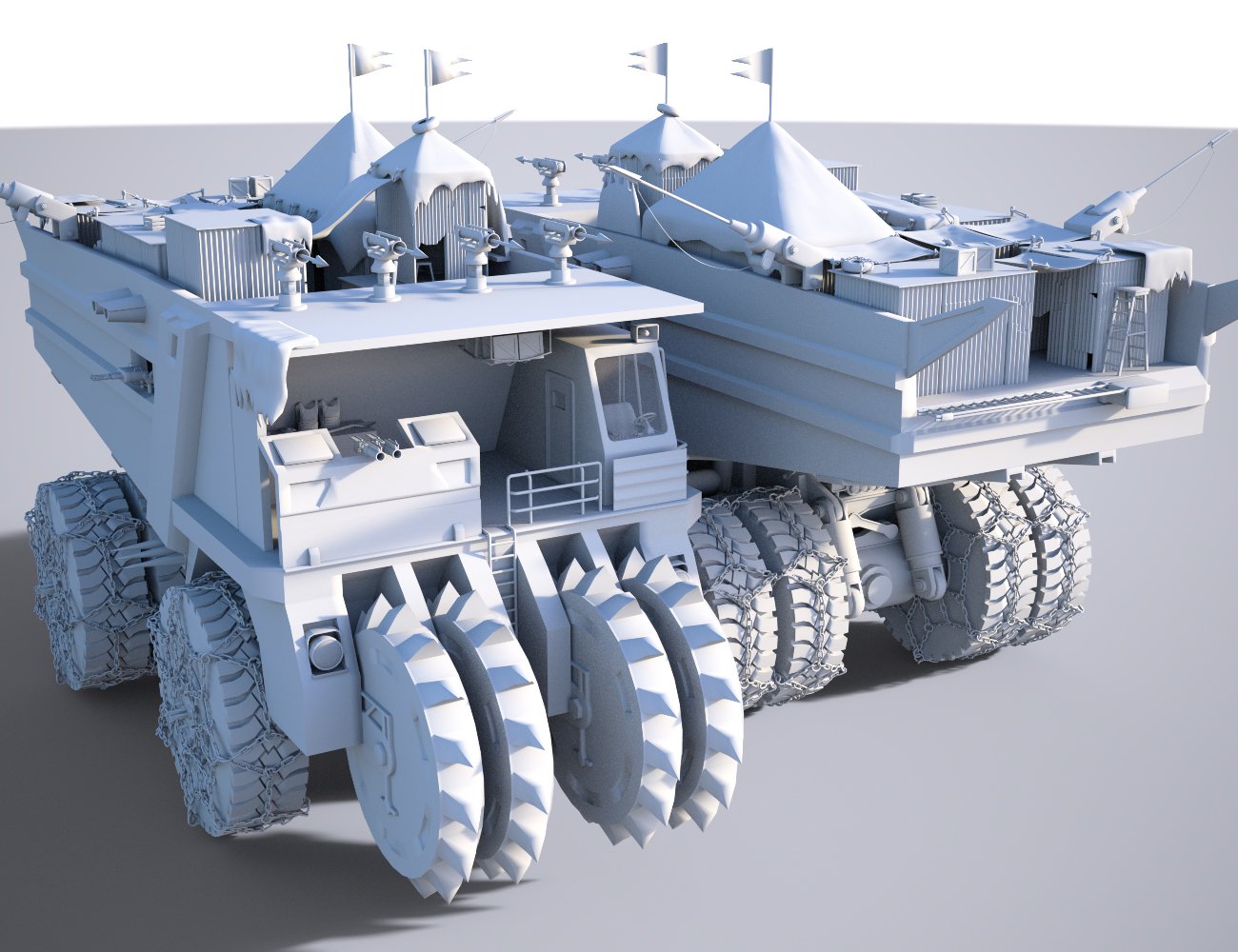 Wasteland Mining Truck Wasteland Mining Truck by: Charlie, 3D Models by Daz 3D