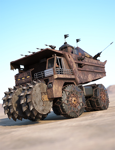Wasteland Mining Truck by: Charlie, 3D Models by Daz 3D
