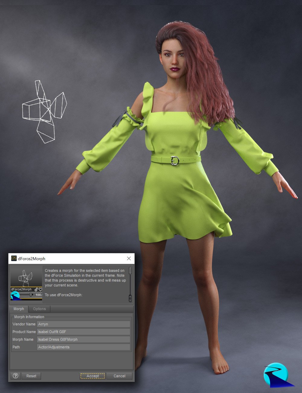dForce2Morph by: RiverSoft Art, 3D Models by Daz 3D