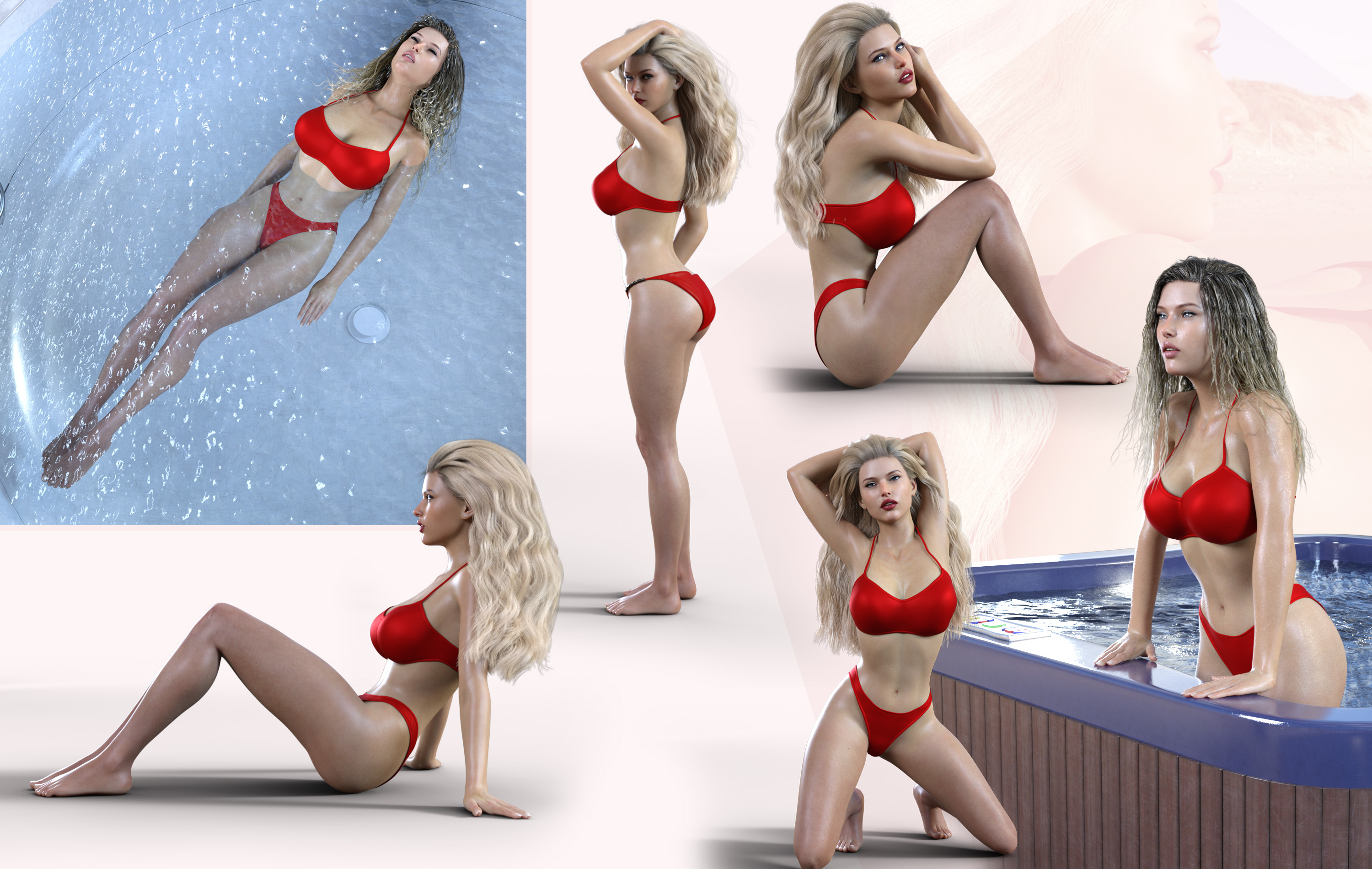 Z Summer Beauty Shape and Pose Mega Set by: Zeddicuss, 3D Models by Daz 3D