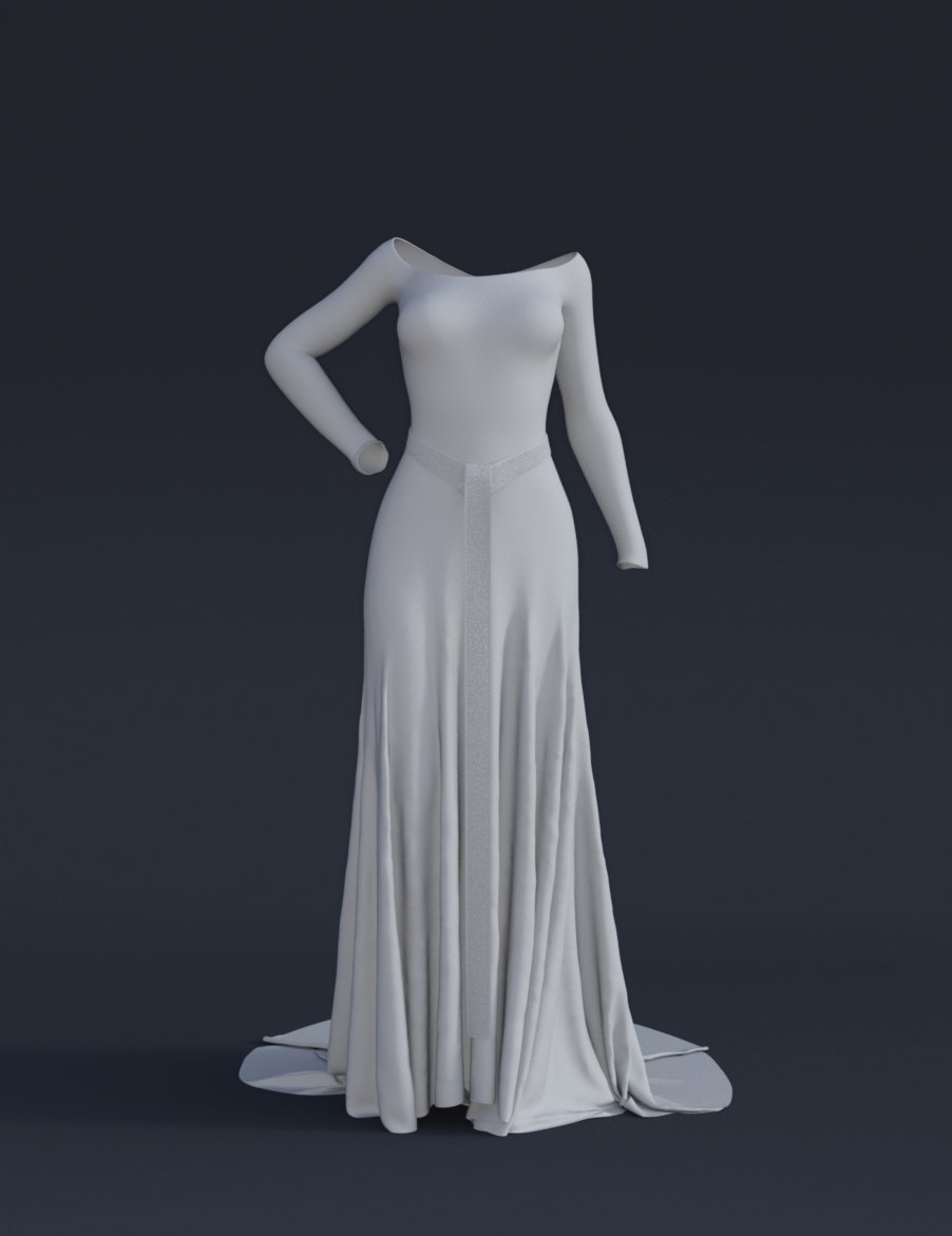 dForce Elven Dress for Genesis 8 and 8.1 Females | Daz 3D