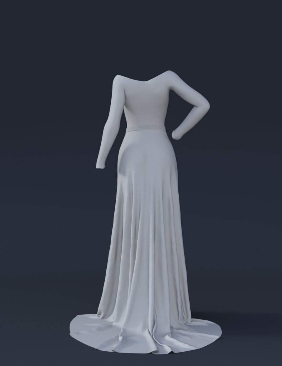 dForce Elven Dress for Genesis 8 and 8.1 Females | Daz 3D