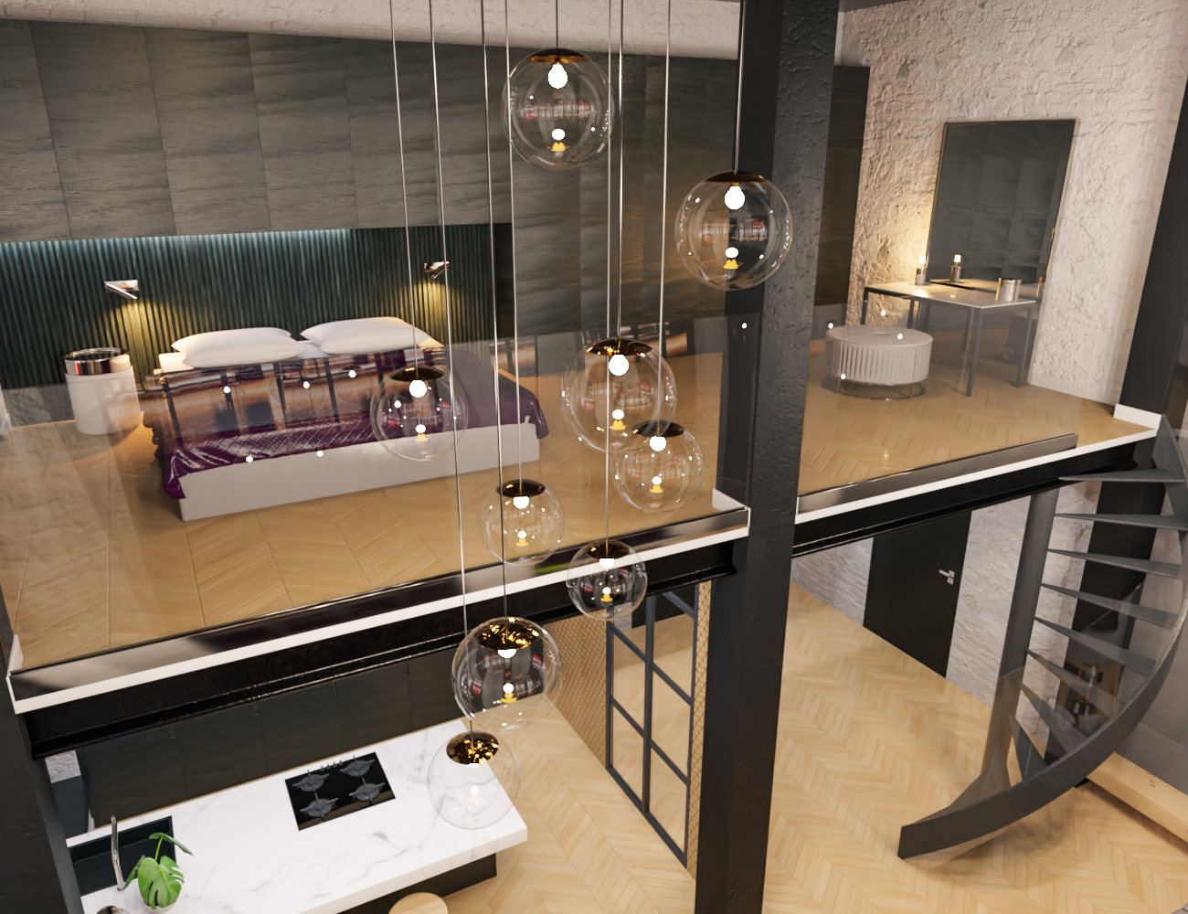 M8 Luxury Loft in Manhattan by: Modu8, 3D Models by Daz 3D