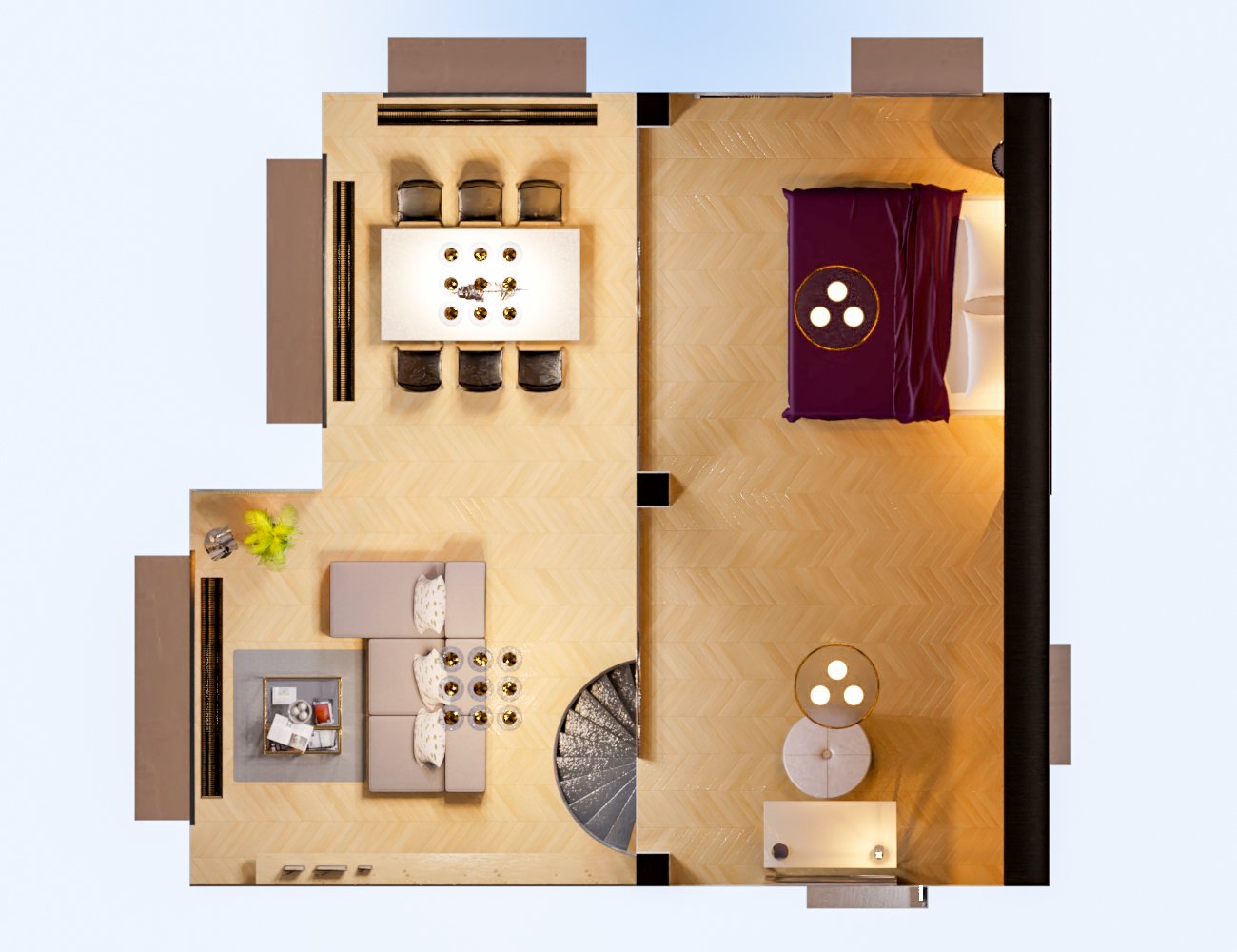 M8 Luxury Loft in Manhattan by: Modu8, 3D Models by Daz 3D