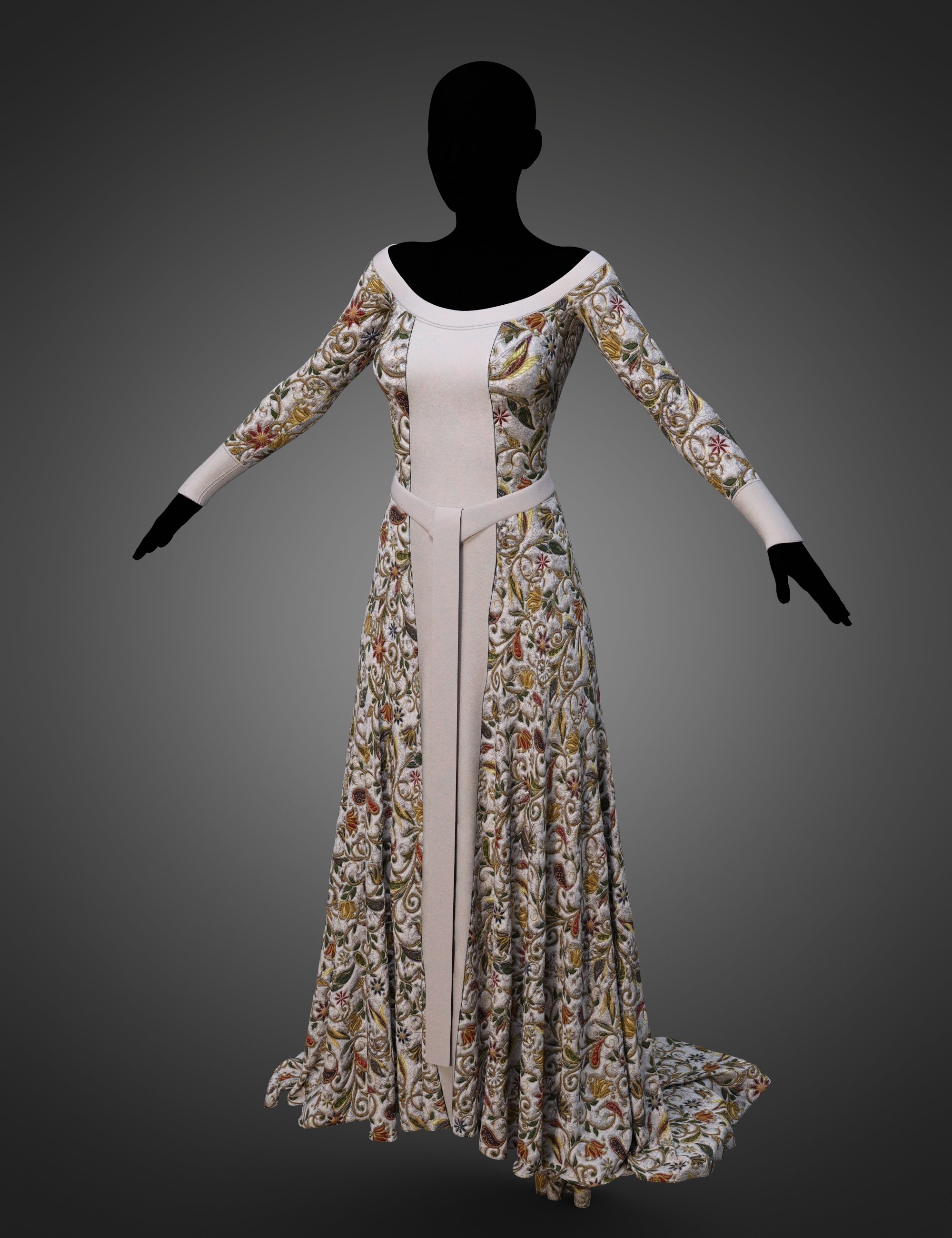 Nobility Textures for dForce Elven Dress Nobility Textures for dForce Elven Dress by: Sade, 3D Models by Daz 3D